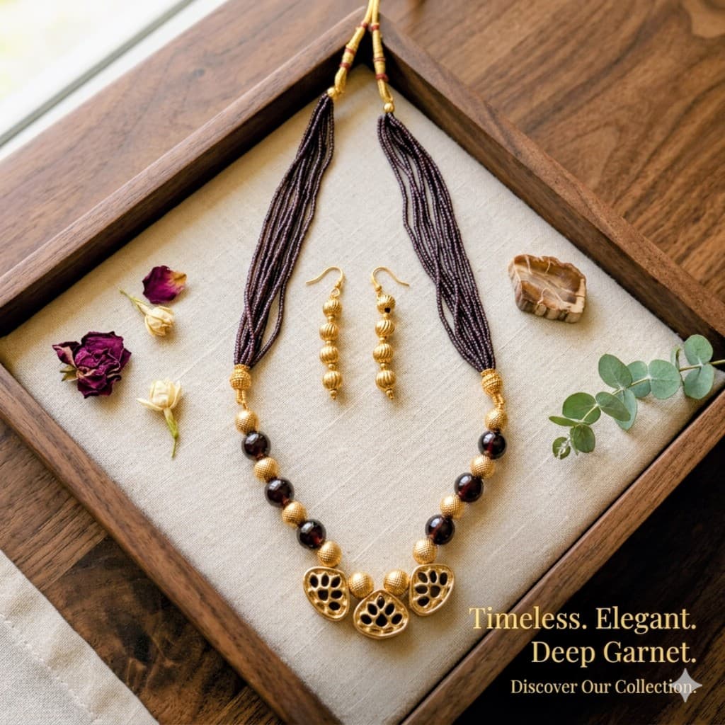 Jamuni Reversible Necklace Set — Indrani Collection
