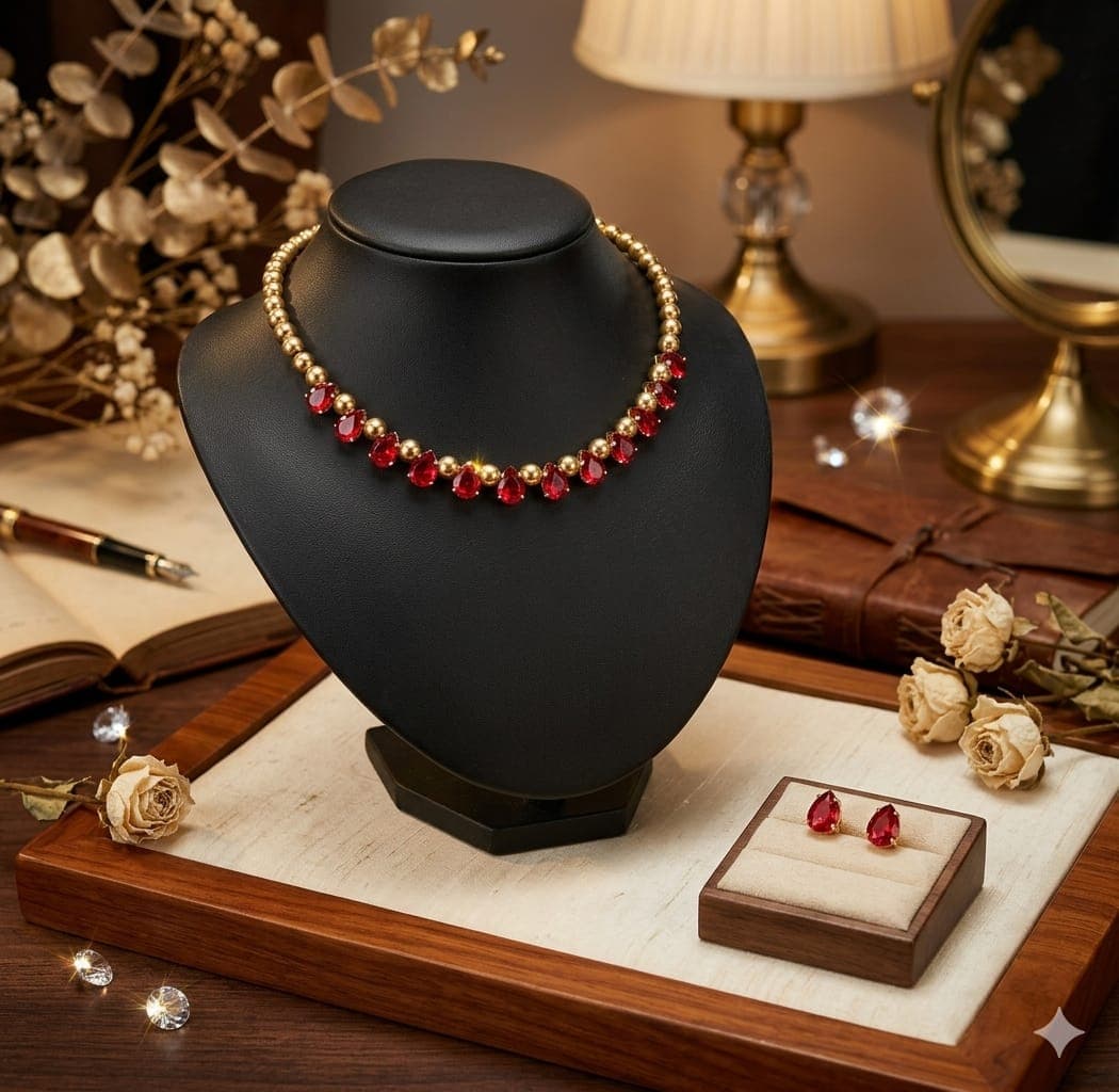 Ruby Red Set — Bedazzled Collection
